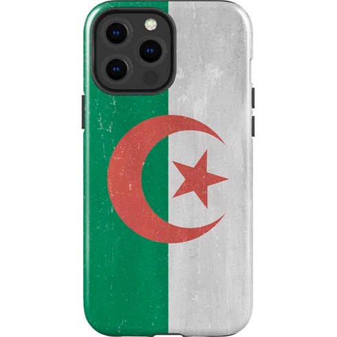 Algeria Flag Distressed iPhone 13 Pro Max Impact Case